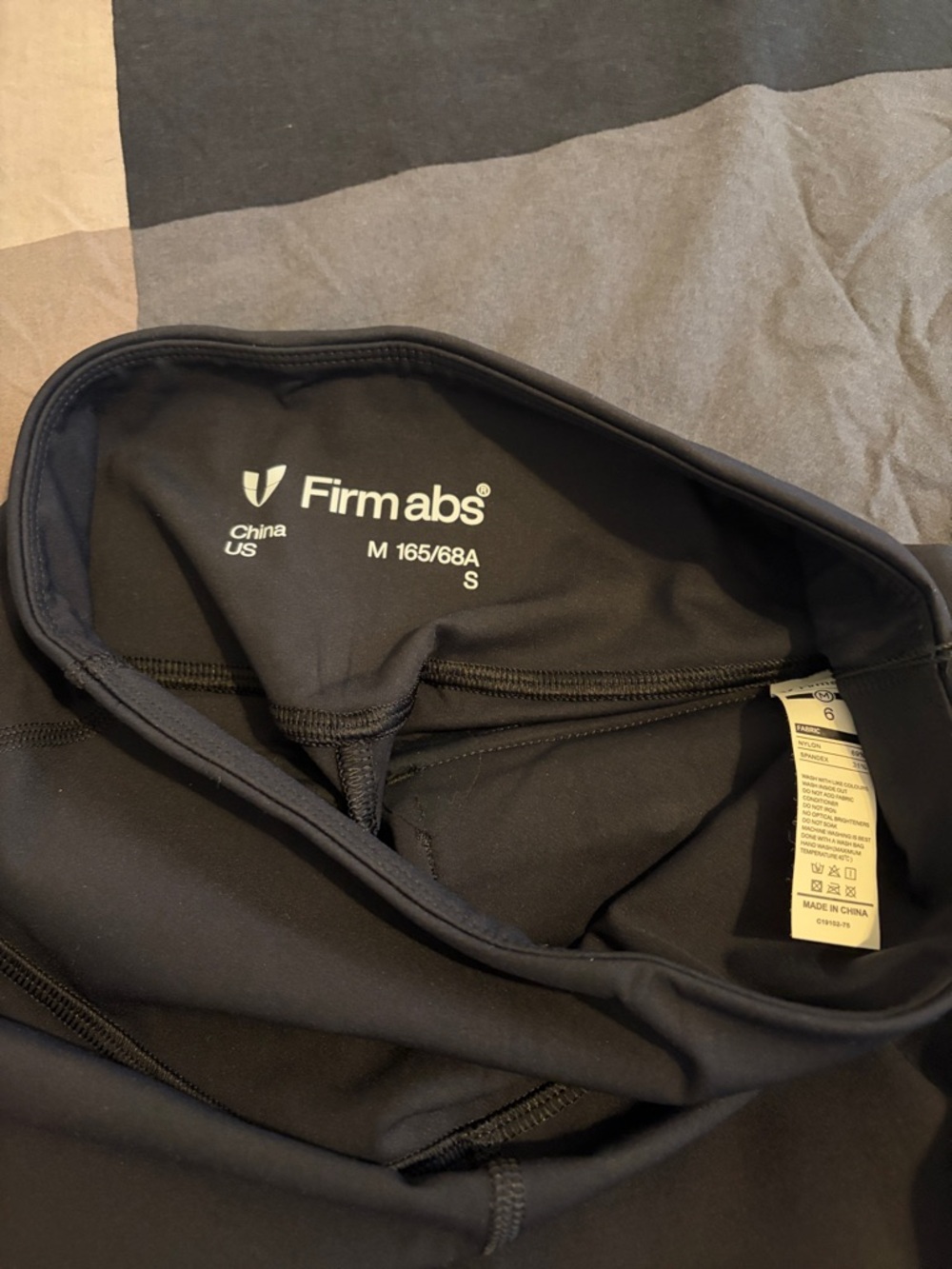 Firm abs Cargo Fitness Leggings Black Size Small - Picture 8 of 9
